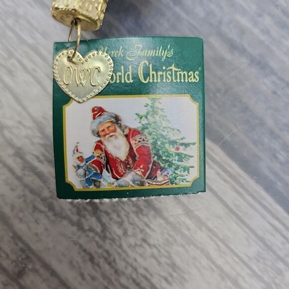 Old World Christmas SNOWMAN Blown Glass Ornament Merck Family 2001 [129] - Picture 9 of 10